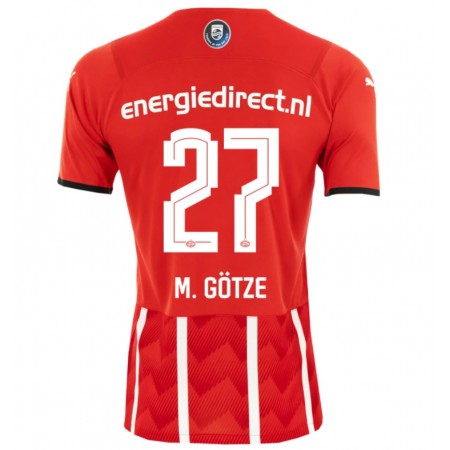 Billiga Fotbollströjor PSV Eindhoven Mario Gotze 27 Hemma tröja 2021/22 Kortärmad